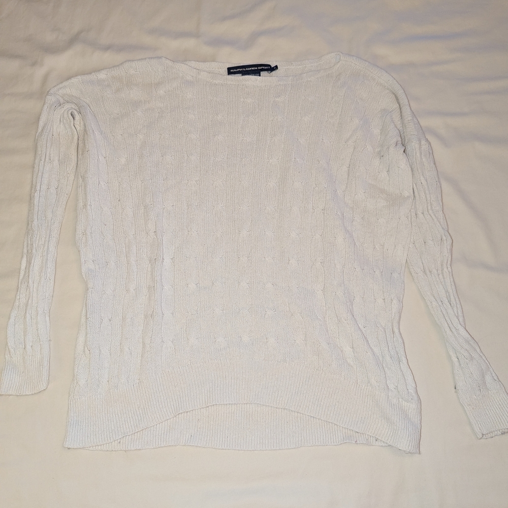Ralph Lauren Sport Cream Knit Sweater